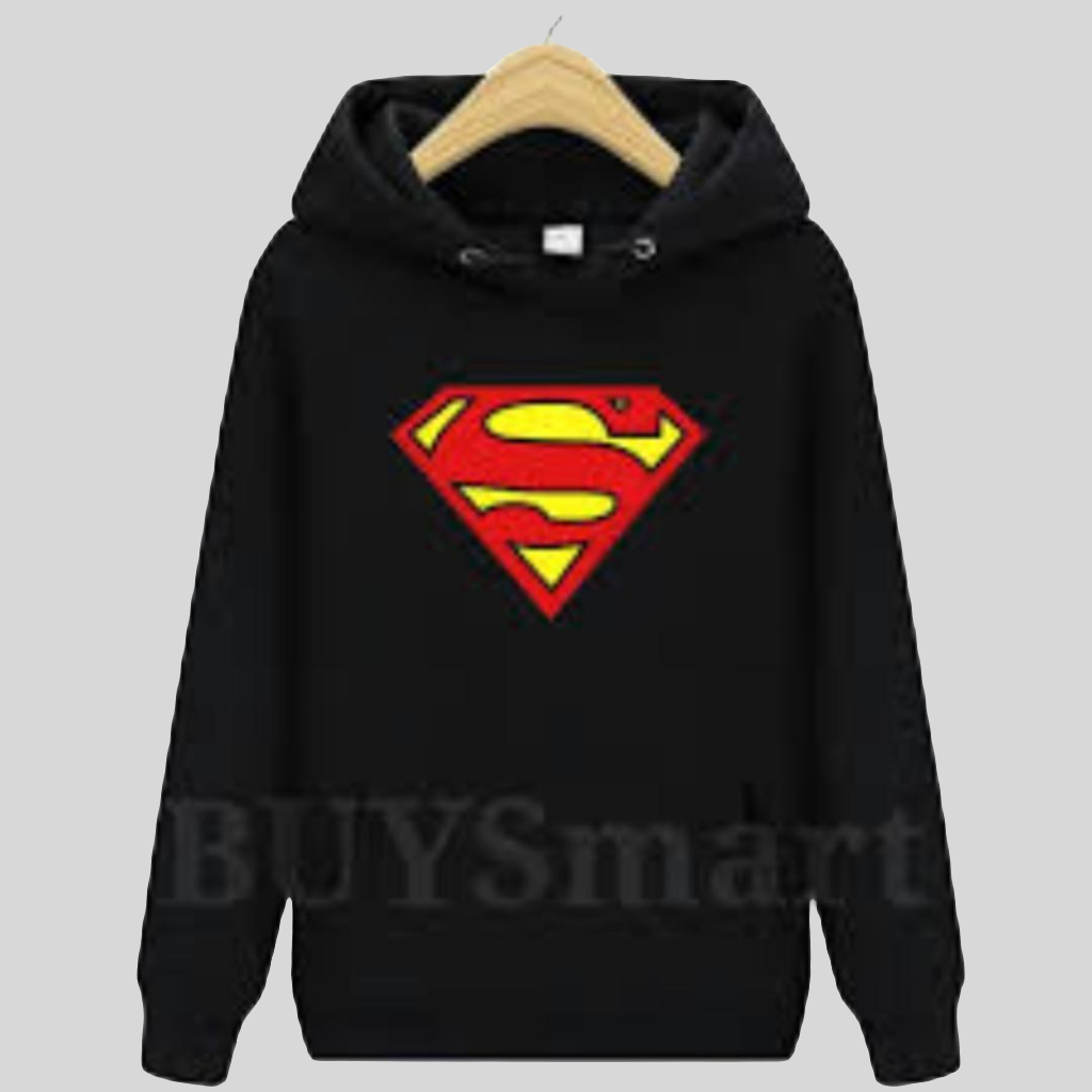 Black Mens Fleece hoodie - with graphic sublimation